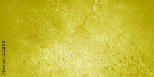 Yellow grunge concrete texture background with distressed weathered stone surface and vintage industrial paper effect