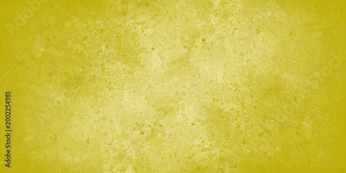 Yellow grunge concrete texture background with distressed weathered stone surface and vintage industrial paper effect