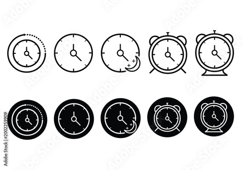 Time, date and address icon. Clock, calendar and location elements for scheduling vector illustration. Useful date and address details for navigation symbol. Clean minimal layout for interface sign
