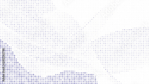 Fotografie Blue Star and Cross Pattern Gradient White Background, Soft Blue Star Plus Abstr