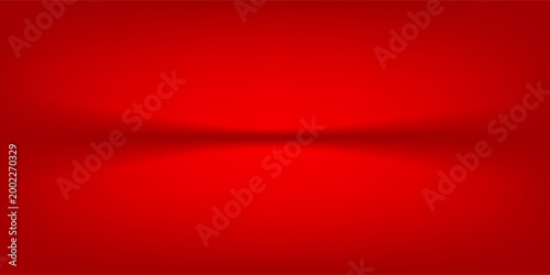 An abstract background features a gradient of red and dark red colors, creating a smooth, wave-like transition.