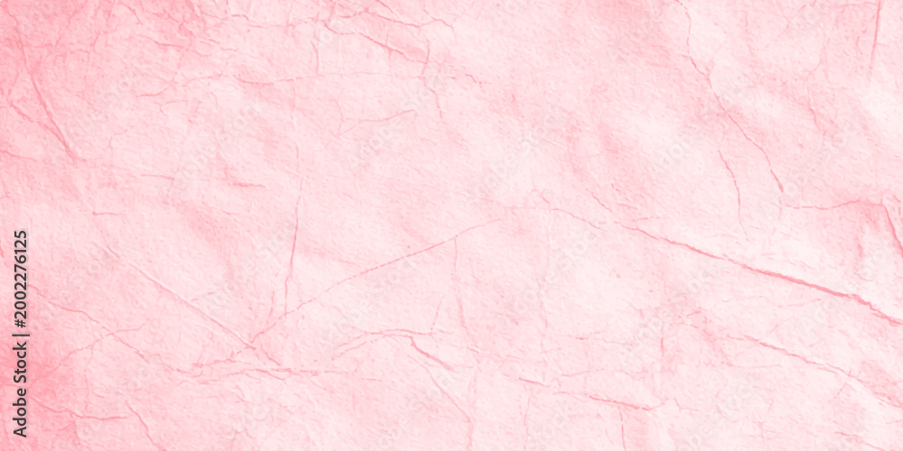 Fototapeta premium Light pink watercolor wash texture background with organic marble veins, soft pastel paper for romantic wedding design