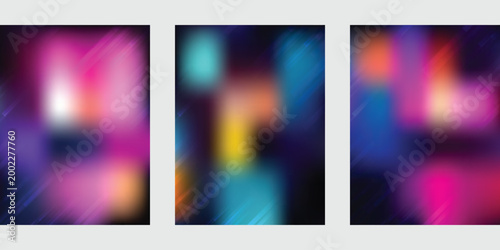 A vibrant collection of abstract, colorful backgrounds featuring