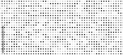 Tableau sur toile Seamless tiny square noise pattern in black and grey on white, abstract minimal texture background