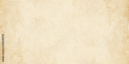 Light brown vintage paper texture background with antique parchment grunge effect and speckled old weathered aesthetic. Horizontal background featuring a light brown vintage paper texture.