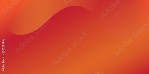 Canvastavla Abstract Background with Red and Orange Gradient and Smooth Fluid Curves