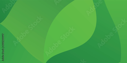 Abstract green wavy background with organic fluid shapes.