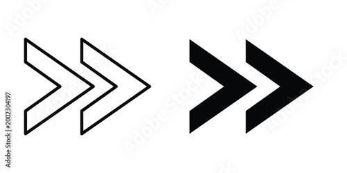 Free Download Next arrow icon clipart and line art versions on white background - GFXLoad