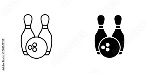 Canvastavla Bowling icons for app and websites.
