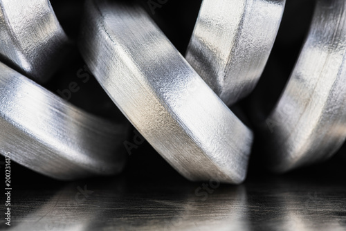 Bundles of Aluminum Rods as Non Ferrous Metallurgy Industry Product