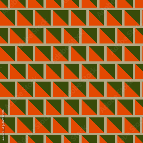 Seamless pattern of two triangles
