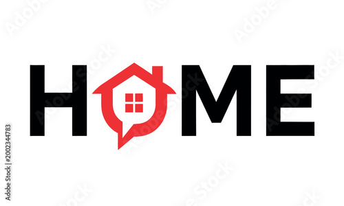 Home sweet home a modern typography design with a house icon