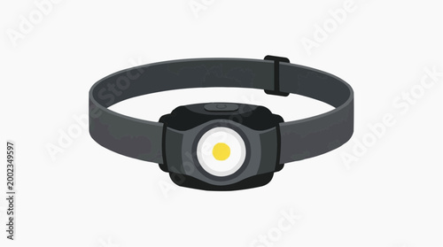 A compact, battery-powered headlight. A perfect tool for adventurers seeking reliable illumination in low-light environments.