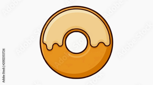 A tempting donut, a classic pastry treat, offers a sweet delight for any time of day, embodying the joy of simple pleasures and tempting the taste buds. 