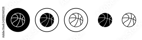 Basketball icon vector. Basketball ball sign and symbol