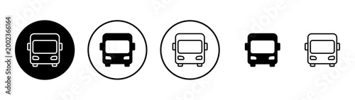 Bus icon vector. bus sign and symbol