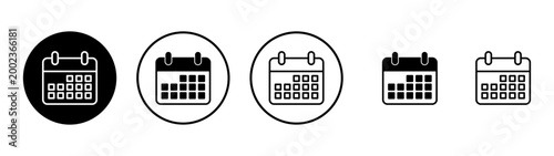 Calendar icon vector. Calender sign and symbol. Schedule icon symbol