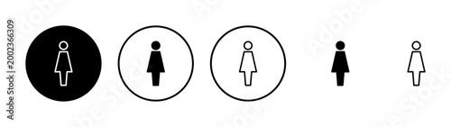 Female icon vector. woman sign and symbol