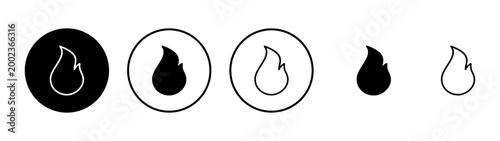 Fire icon vector. fire sign and symbol
