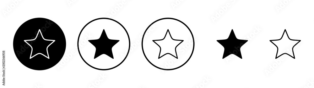 Fototapeta premium Star icon vector. rating sign and symbol. favourite star icon