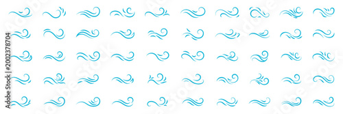 Set of twelve black tribal symbols featuring abstract wave, spiral, and infinity shapes for graphic design and tattoo art, rendered in a bold, minimalist calligraphic style