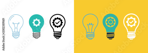 Light bulb evolution a visual representation of innovation and bright ideas
