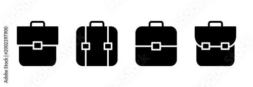 Briefcase icon symbol for apps and websites. suitcase sign and symbol. luggage symbol.