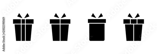 Gift icon symbol for apps and websites. gift sign and symbol. birthday gift