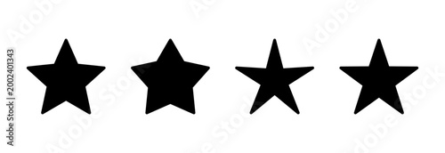 Star icon symbol for apps and websites. rating sign and symbol. favourite star icon