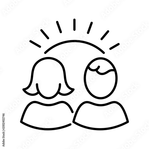 Obraz na plátně Parents icon icon