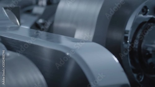 Industrial Light Play Focus on the interaction of light with metallic surfaces in an industrial context.