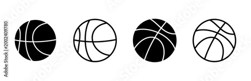 Basketball icon set. Basketball ball icon. Basketball logo vector icon
