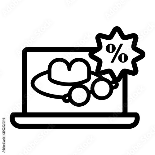 classic hat Line Icon