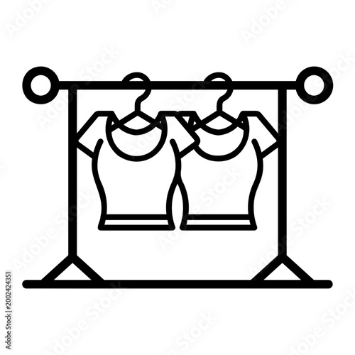 clothes rack Line Icon