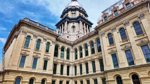 Illinois State Capitol Close Up Springfield Illinois