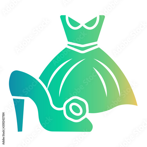 high heels Gradient icon