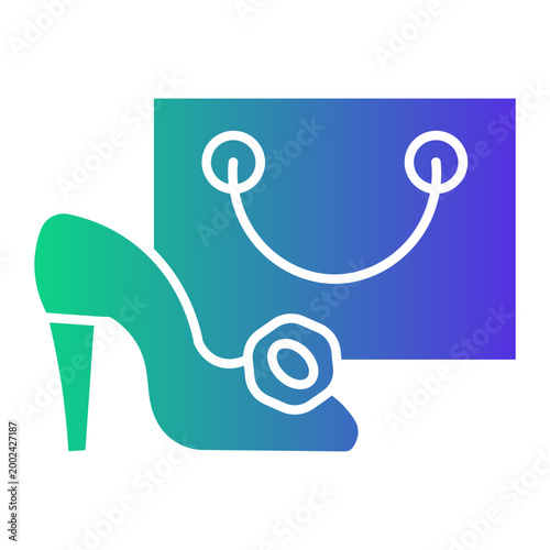 high heels Gradient icon
