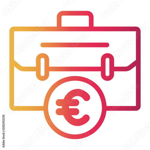 finance efficiency Line Gradient Icon