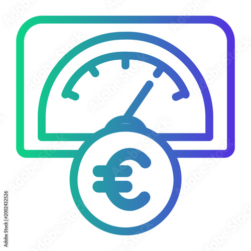 intensity Line Gradient Icon