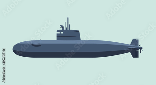 Modern Submarine Underwater Vehicle Warship Navy Vessel