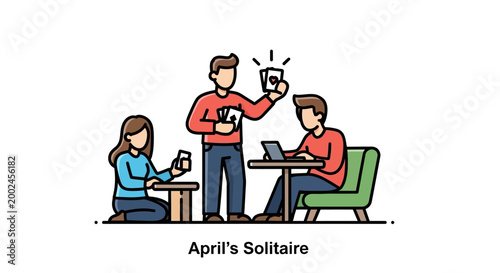 People Playing Cards Together, Enjoying Leisure Time, Having Fun.