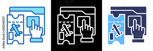 Travel Booking triplestyle icon