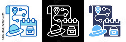 Travel Planning triplestyle icon