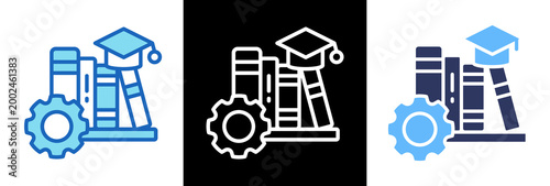 Φωτογραφία Education System triplestyle icon