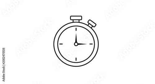 Canvastavla Stopwatch Timer Clock Icon.
