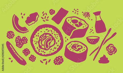 Vintage 1930s Rubber Hose Style California Roll