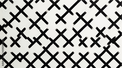Abstract black and white geometric pattern with intersecting lines creating a visual texture