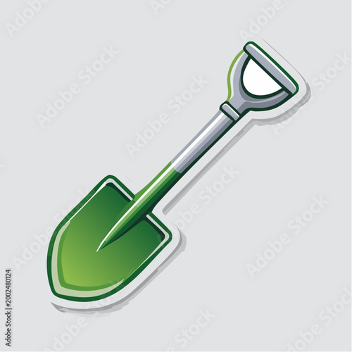 Green Shovel Illustration