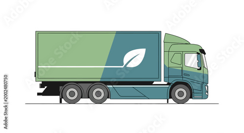 Eco friendly cargo truck for green logistics and sustainable delivery