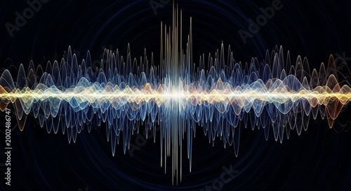 Sound wave visualization.